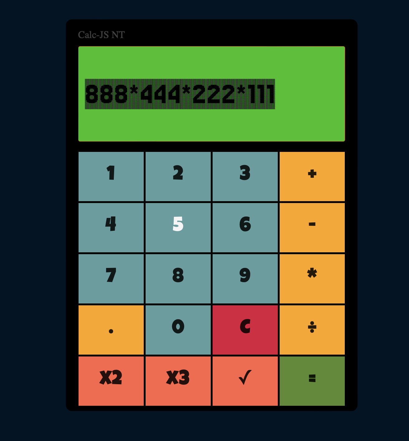 Simple JavaScript Calculator